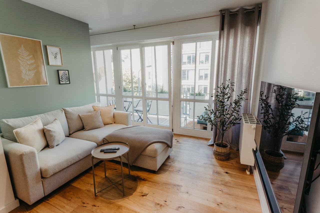 Traber Apartments Im Herzen Leipzigs Balkon Parkplatz المظهر الخارجي الصورة